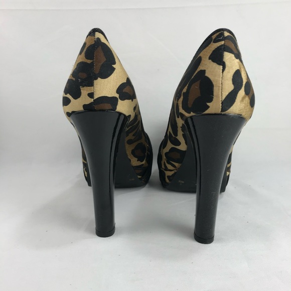 BCBG Leopard Design and Bow Toe Super High Heels (101) - Picture 7 of 8